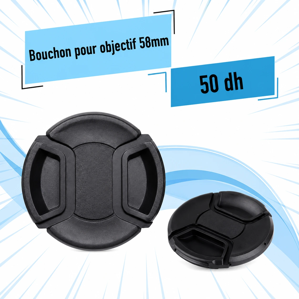 Bouchon pour Objectif 58mm - Saymon Shop