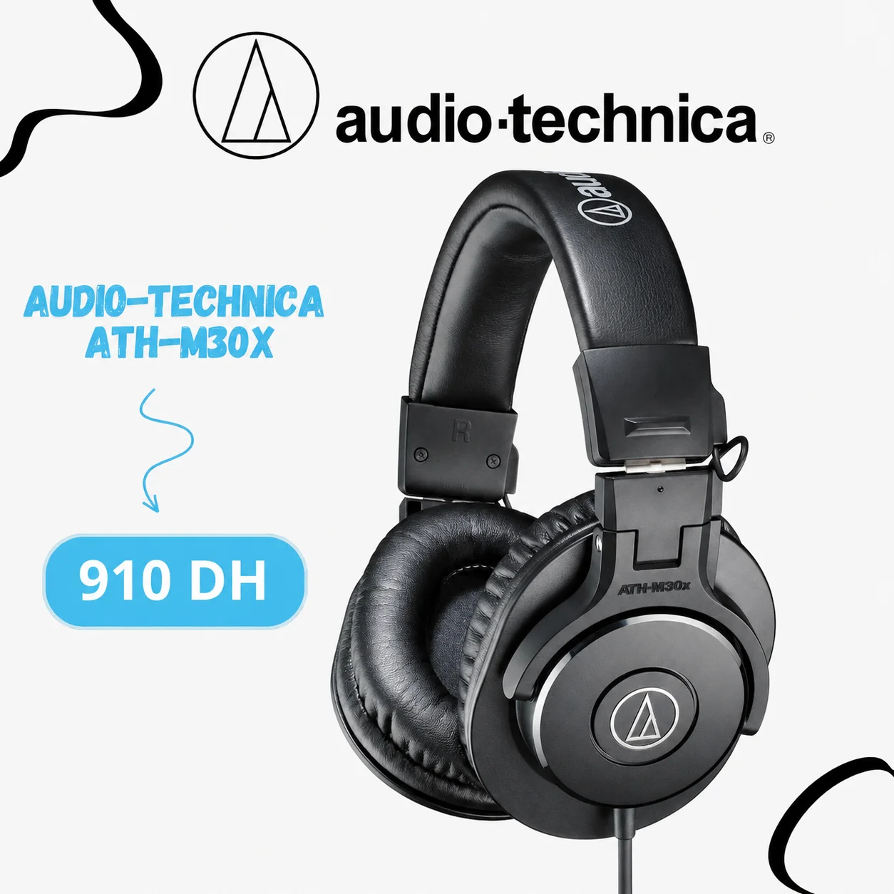Casque AUDIO-TECHNICA ATH-M30X - Saymon Shop