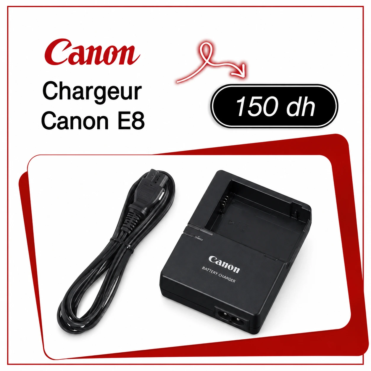 Chargeur Canon E8 - Saymon Shop