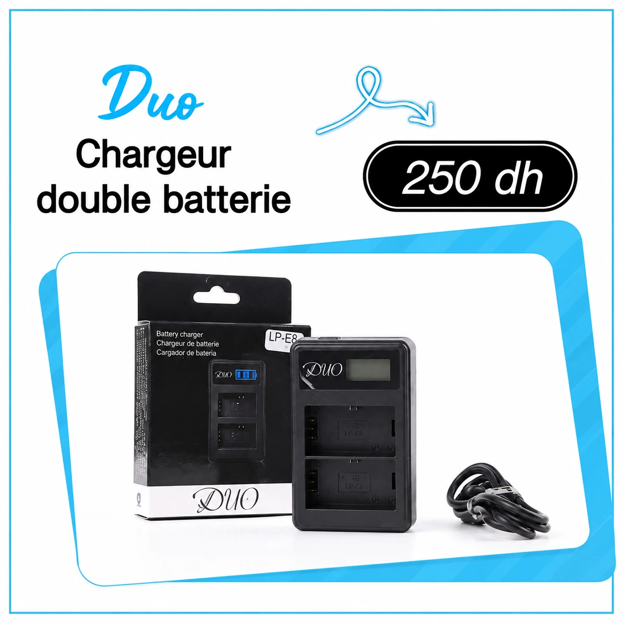 Chargeur Duo Double Batterie - Saymon Shop