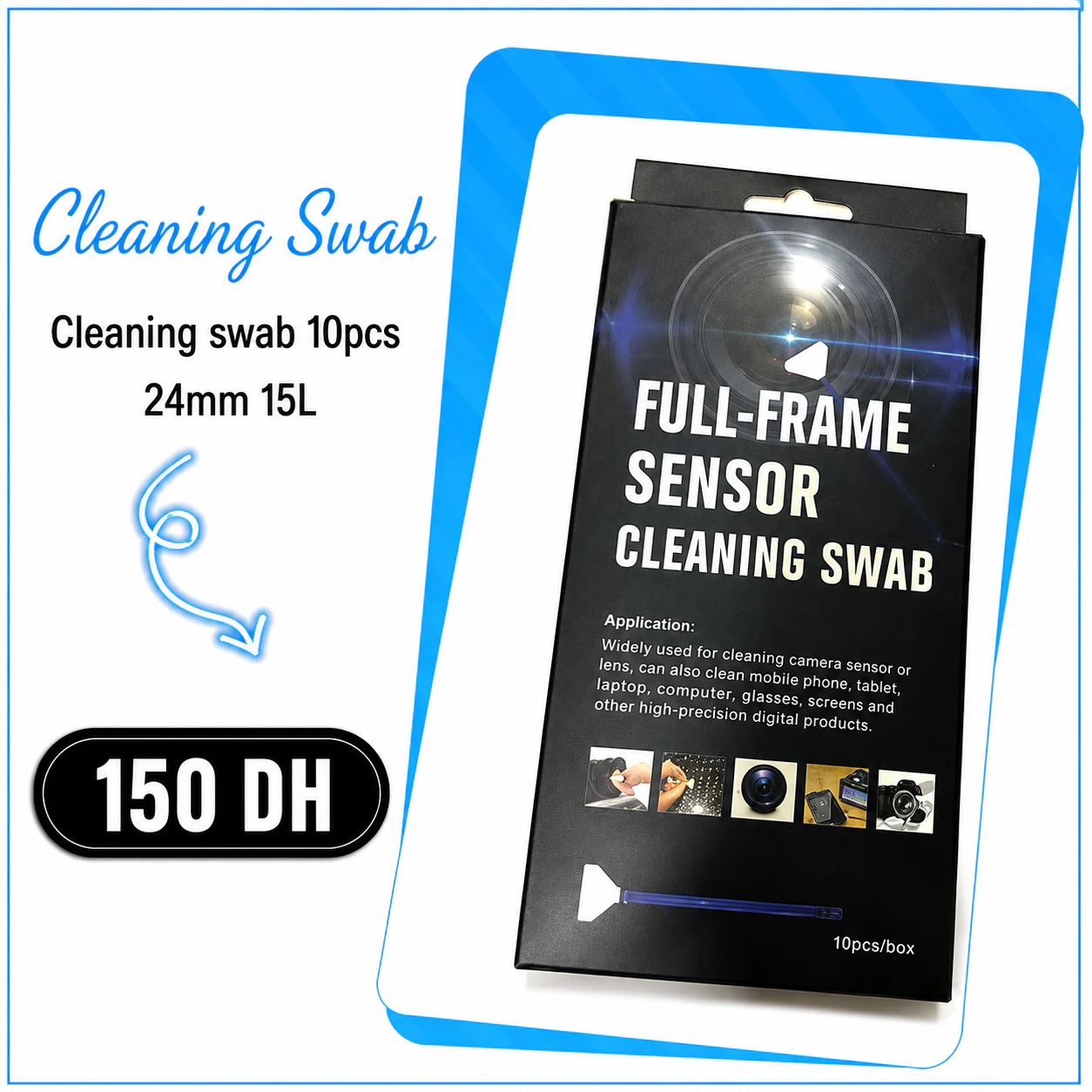 Cleaning Swab 10pcs 16mm  15L (APS-C) - Saymon Shop