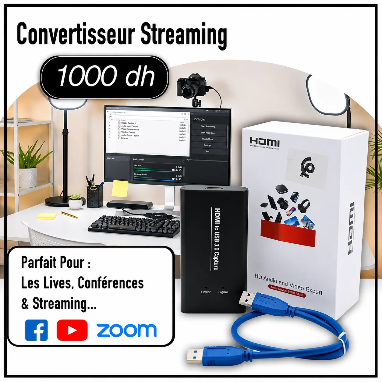 Convertisseur Streaming pour live - Saymon Shop