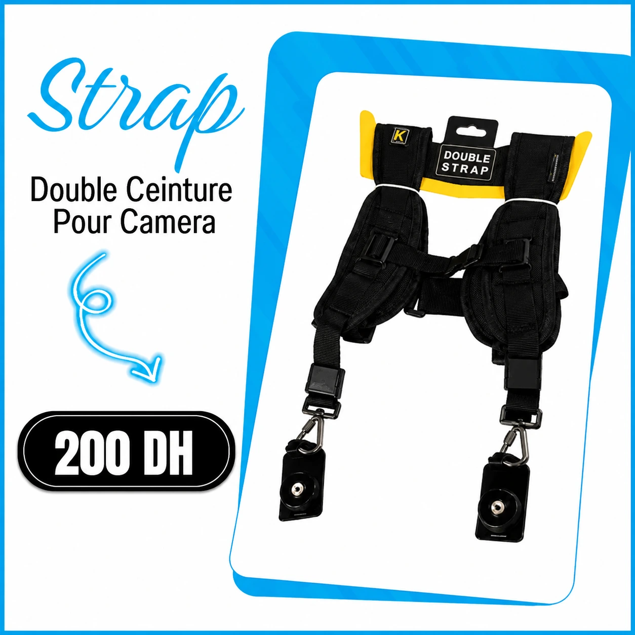 Double Straps pour Appareils Photo - Saymon Shop
