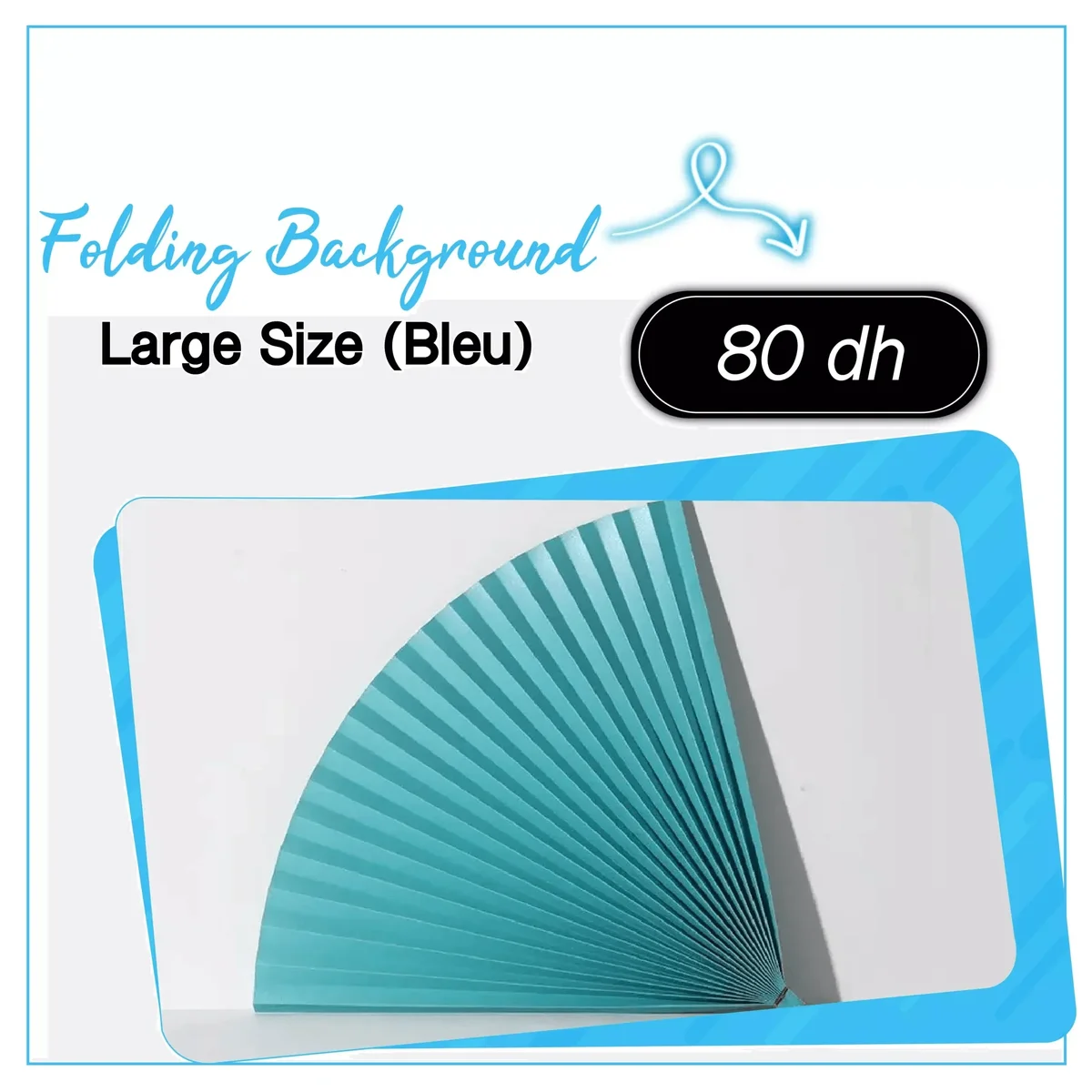 Folding Background Large size (Bleu) - Saymon Shop