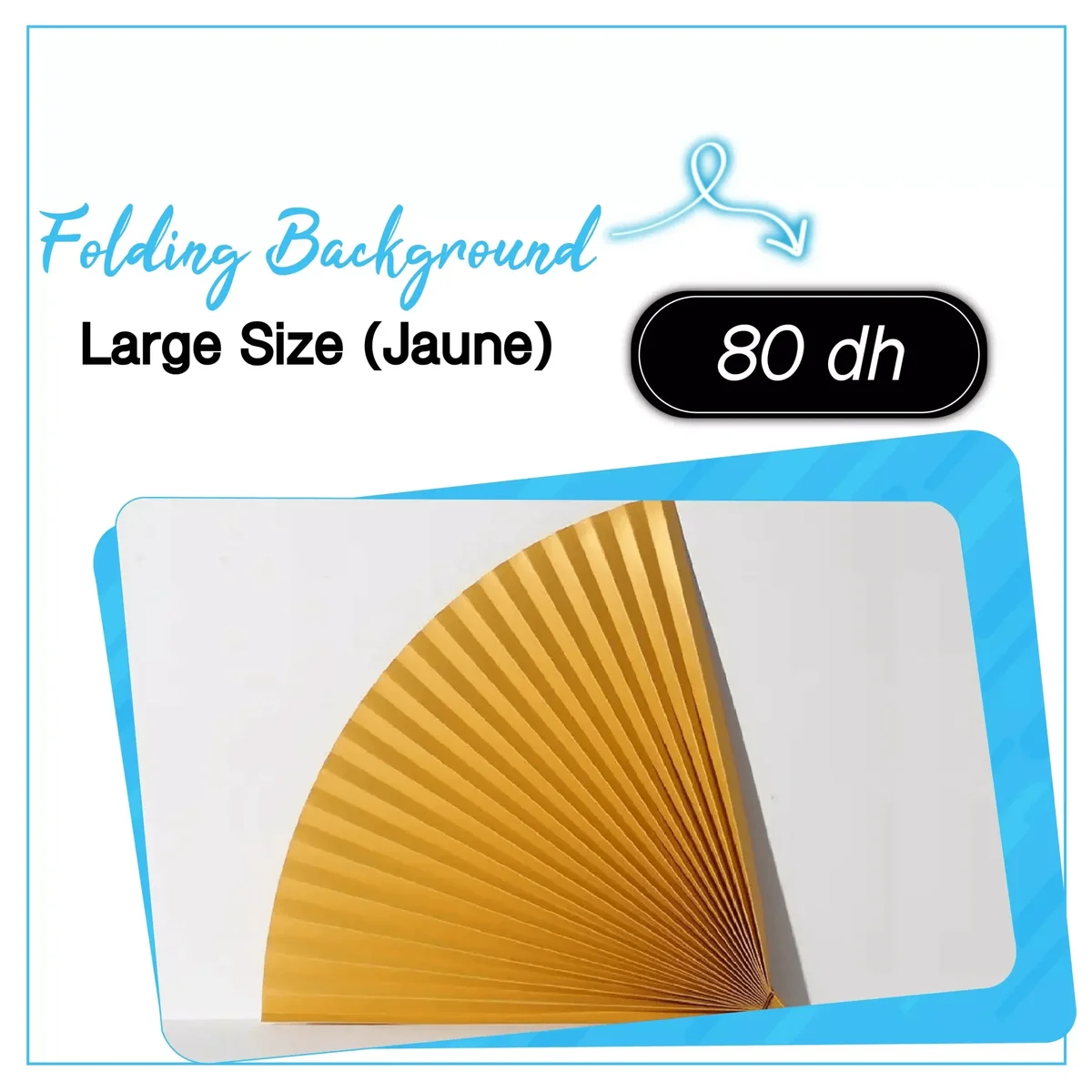 Folding Background Large size (Jaune) - Saymon Shop
