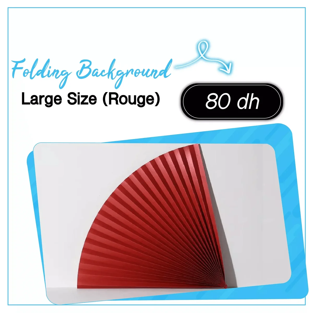 Folding Background Large size (Rouge) - Saymon Shop