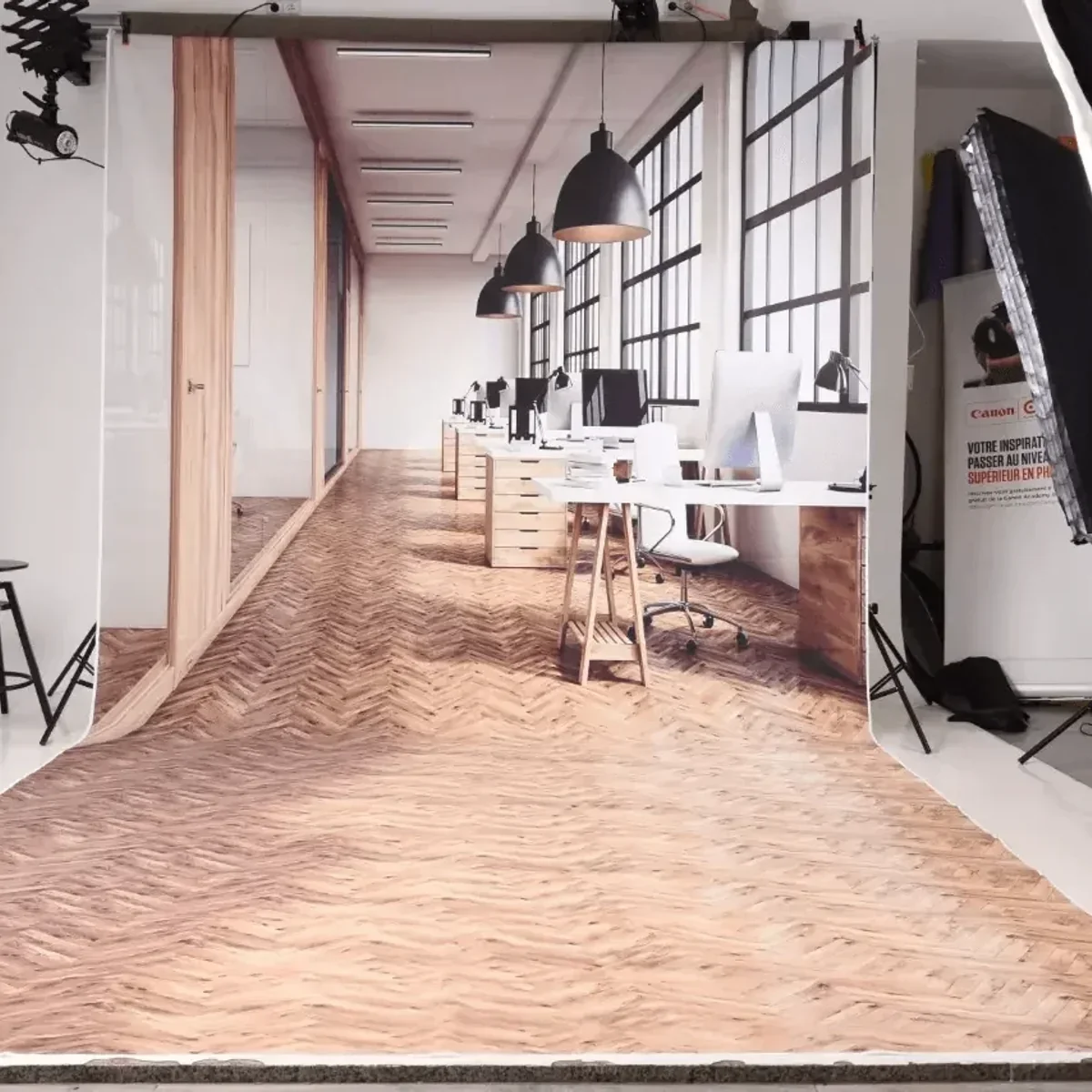 Fond 3D en Papier effet Bureau - Saymon Shop