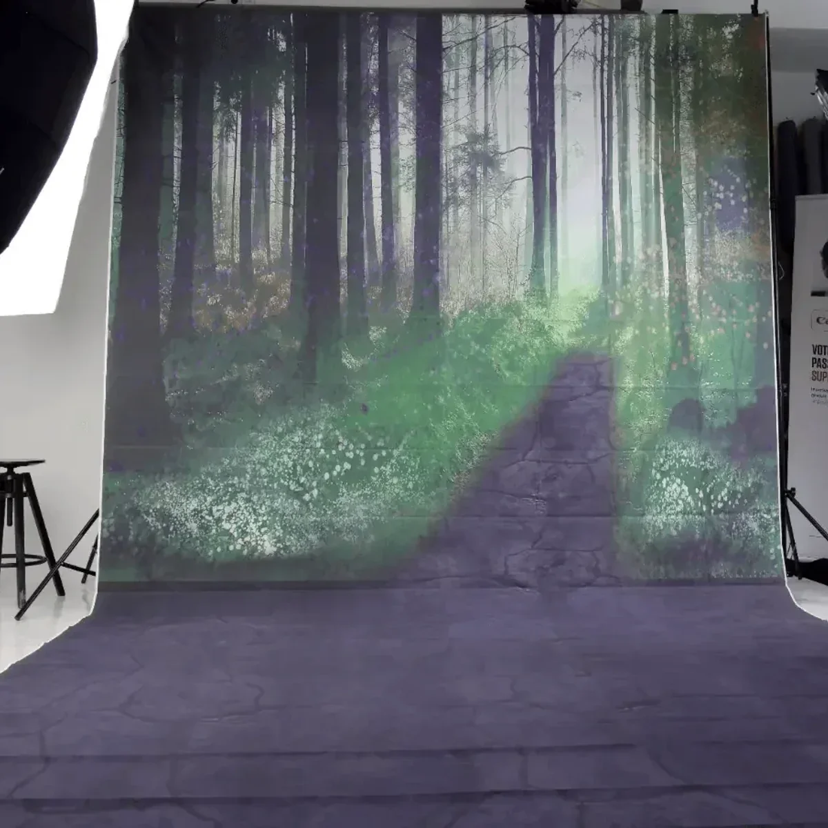 Fond 3D en Papier effet Forêt - Saymon Shop