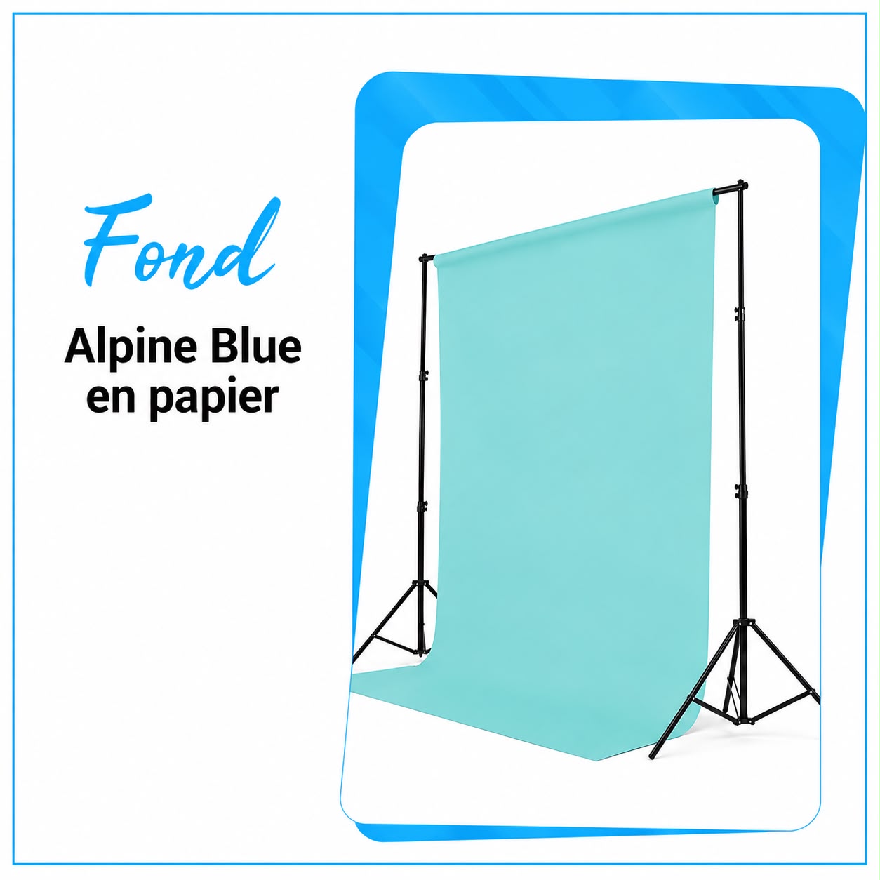 Fond en Papier Alpine Bleu - Saymon Shop