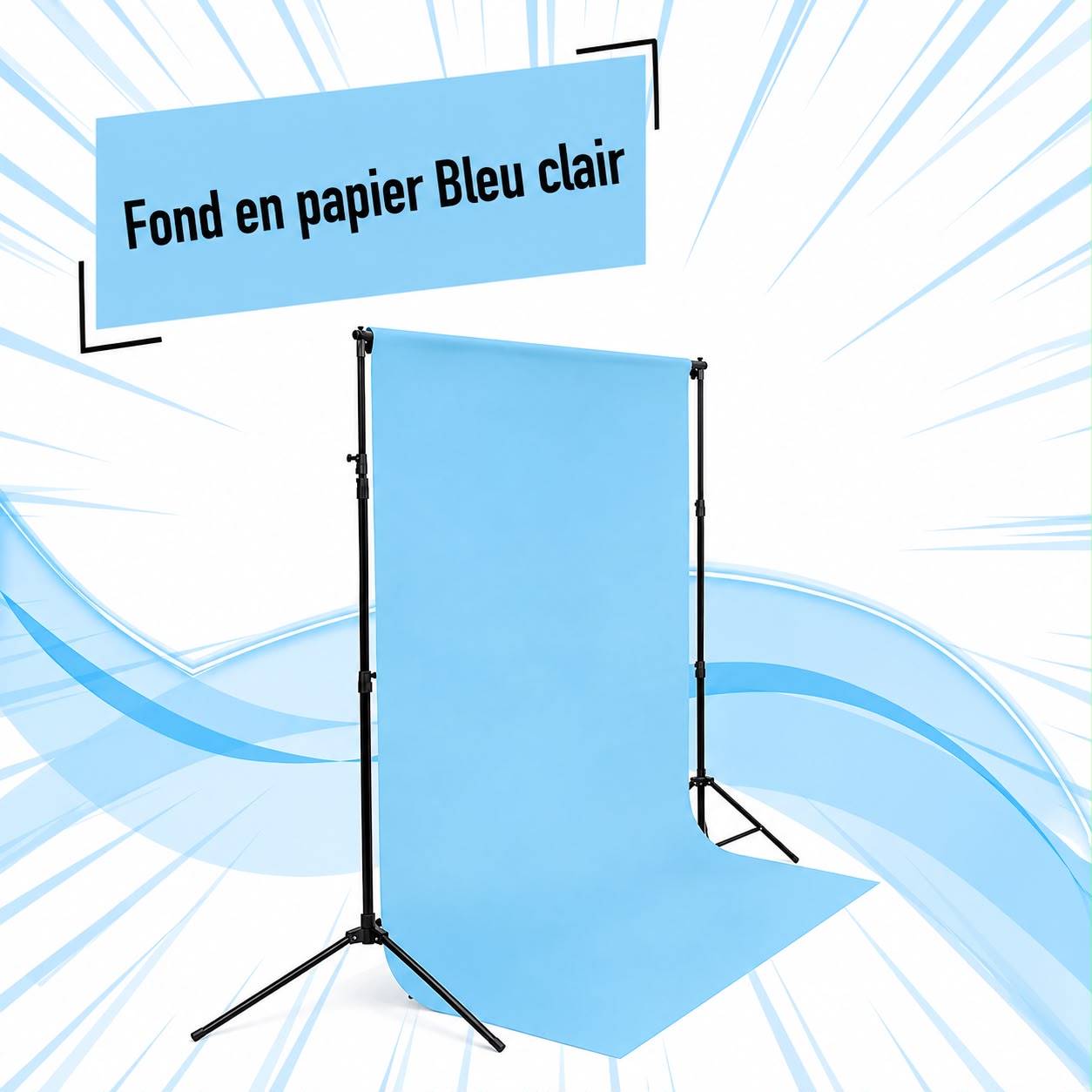 Fond en Papier bleu clair - Saymon Shop