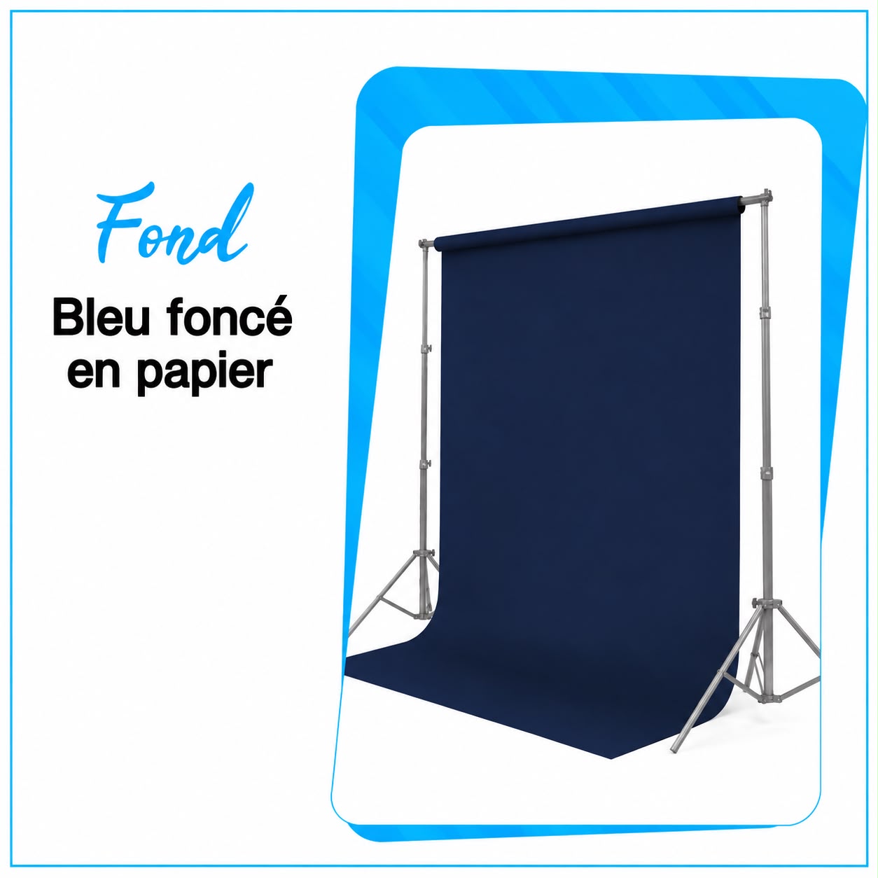 Fond en Papier bleu foncé - Saymon Shop