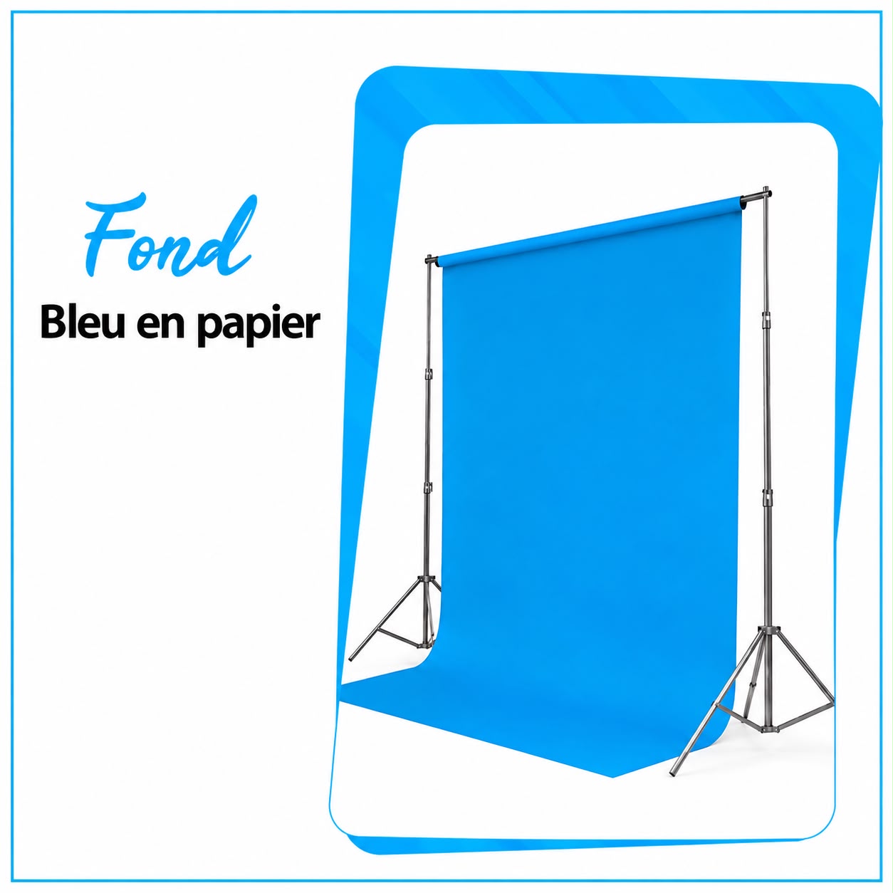 Fond en Papier bleu - Saymon Shop