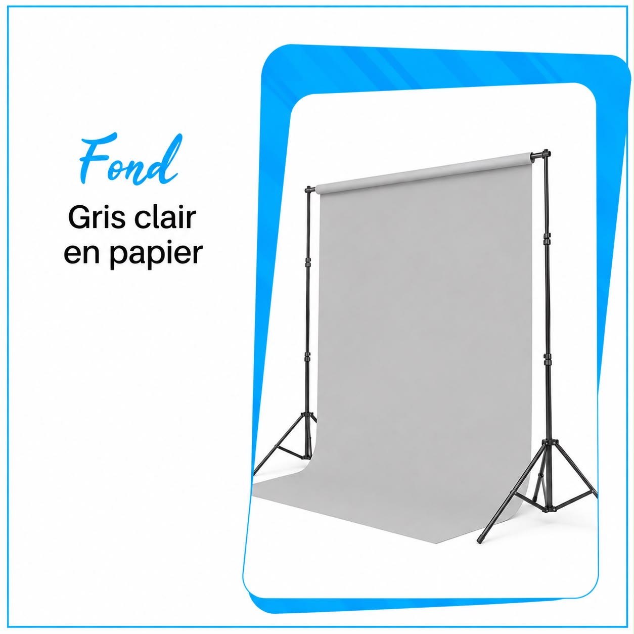 Fond en Papier gris clair - Saymon Shop