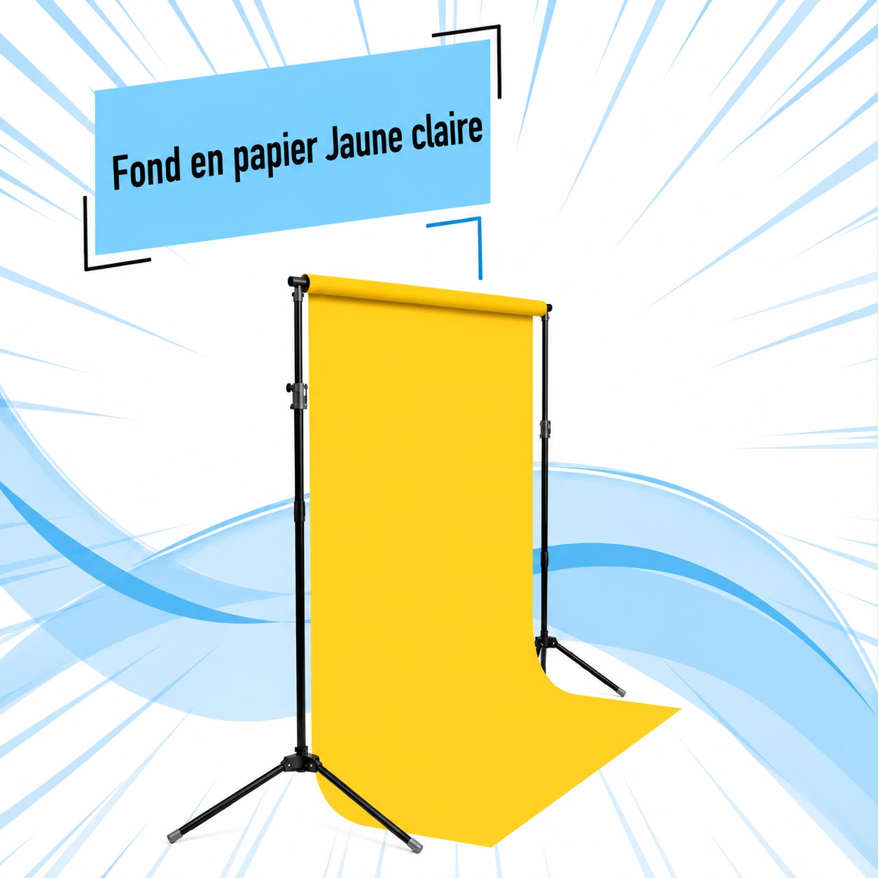 Fond en Papier Jaune clair - Saymon Shop