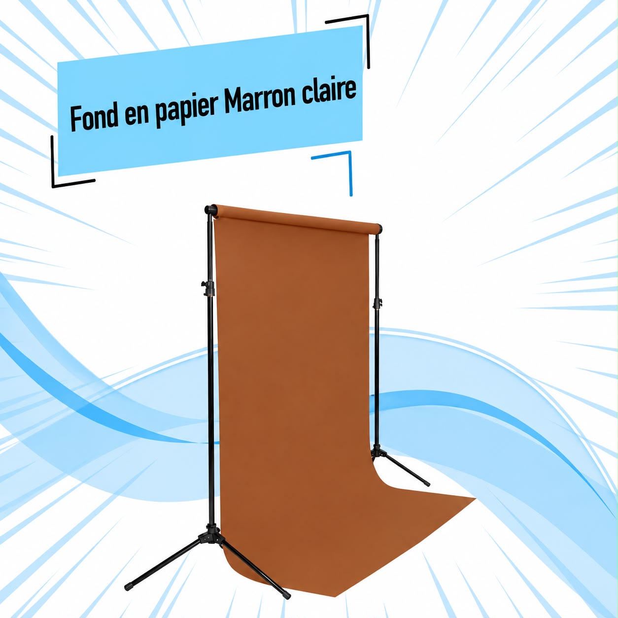 Fond en Papier Marron clair - Saymon Shop