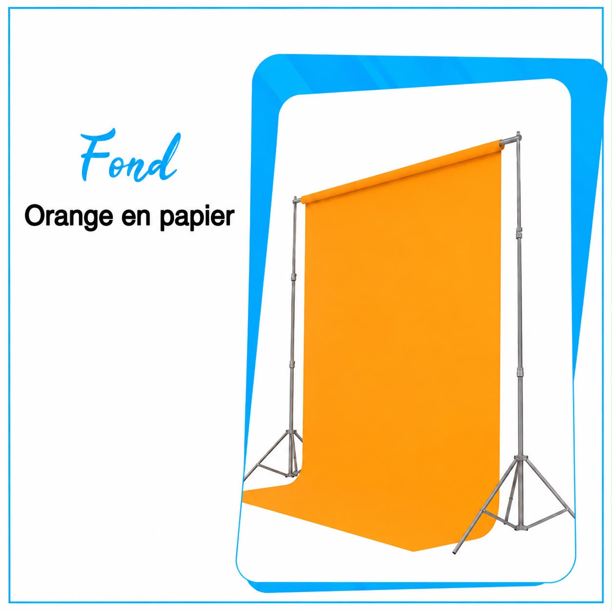 Fond en Papier Orange - Saymon Shop