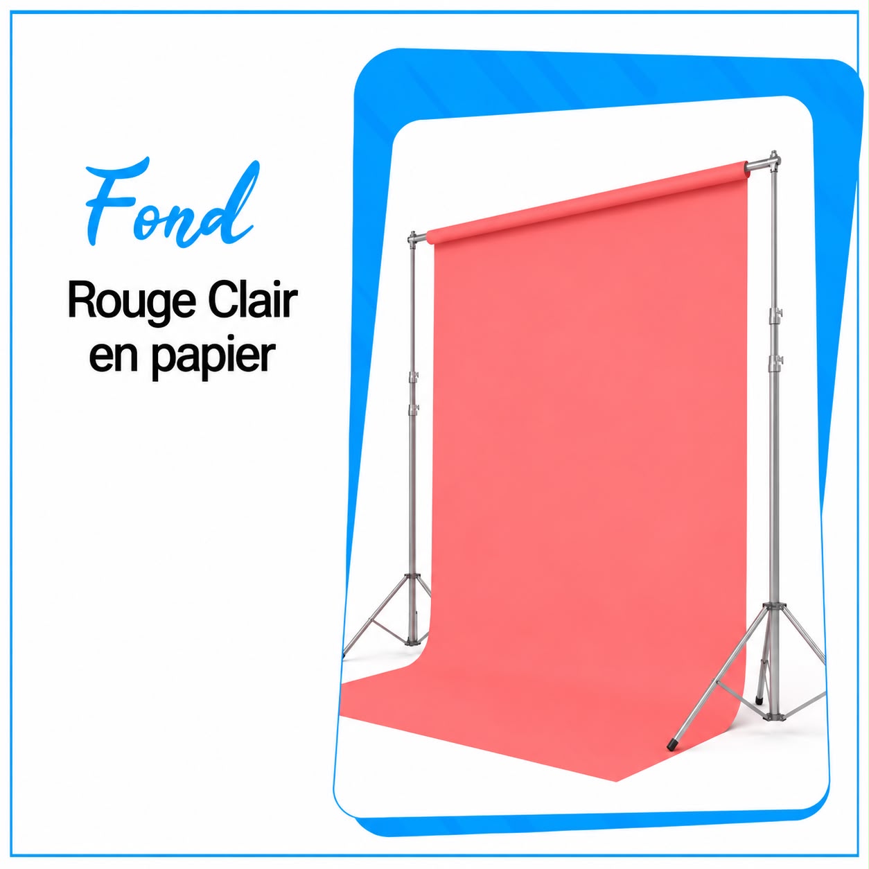 Fond en Papier Rouge Clair - Saymon Shop