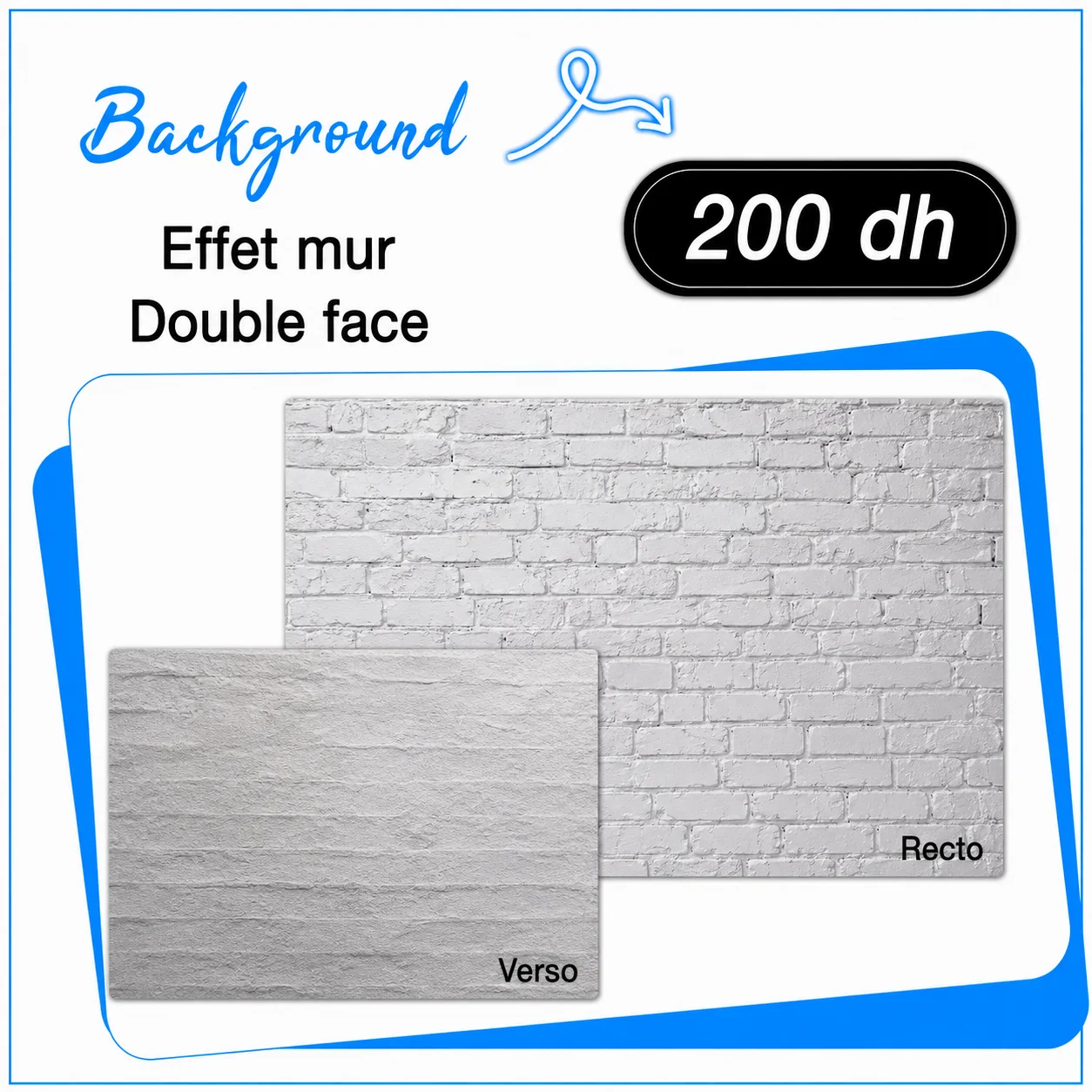 Fond PVC effet mur double face - Saymon Shop