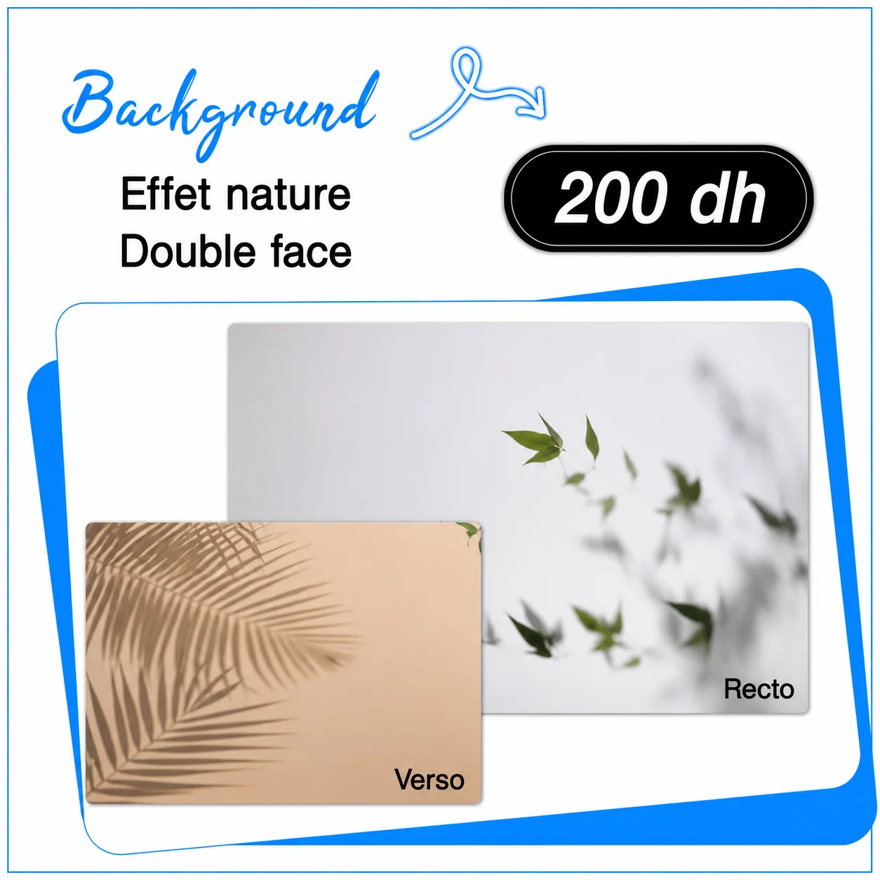 Fond PVC effet nature double face - Saymon Shop