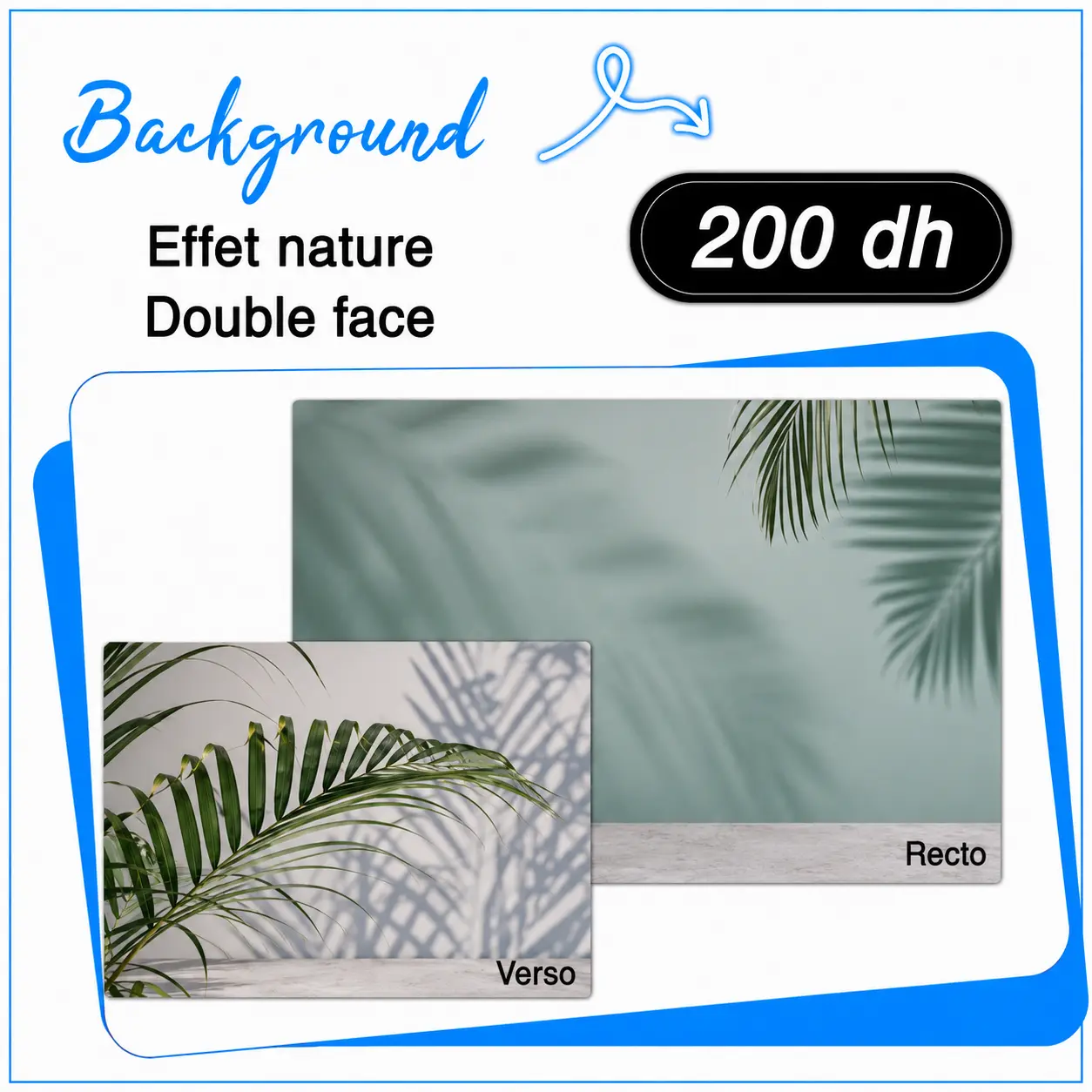 Fond PVC effet nature double face - Saymon Shop