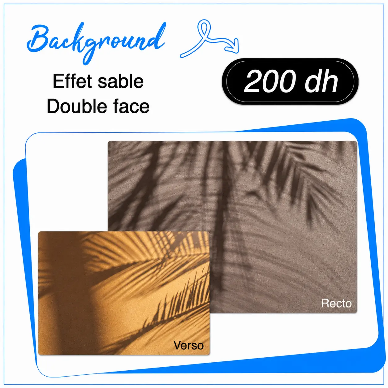 Fond PVC effet sable double face - Saymon Shop