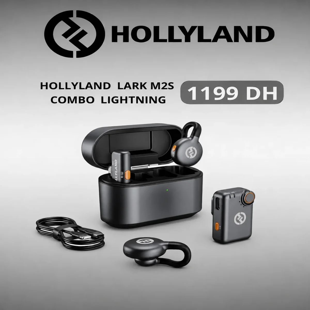 Hollyland Lark M2S Combo avec Lightning - Saymon Shop