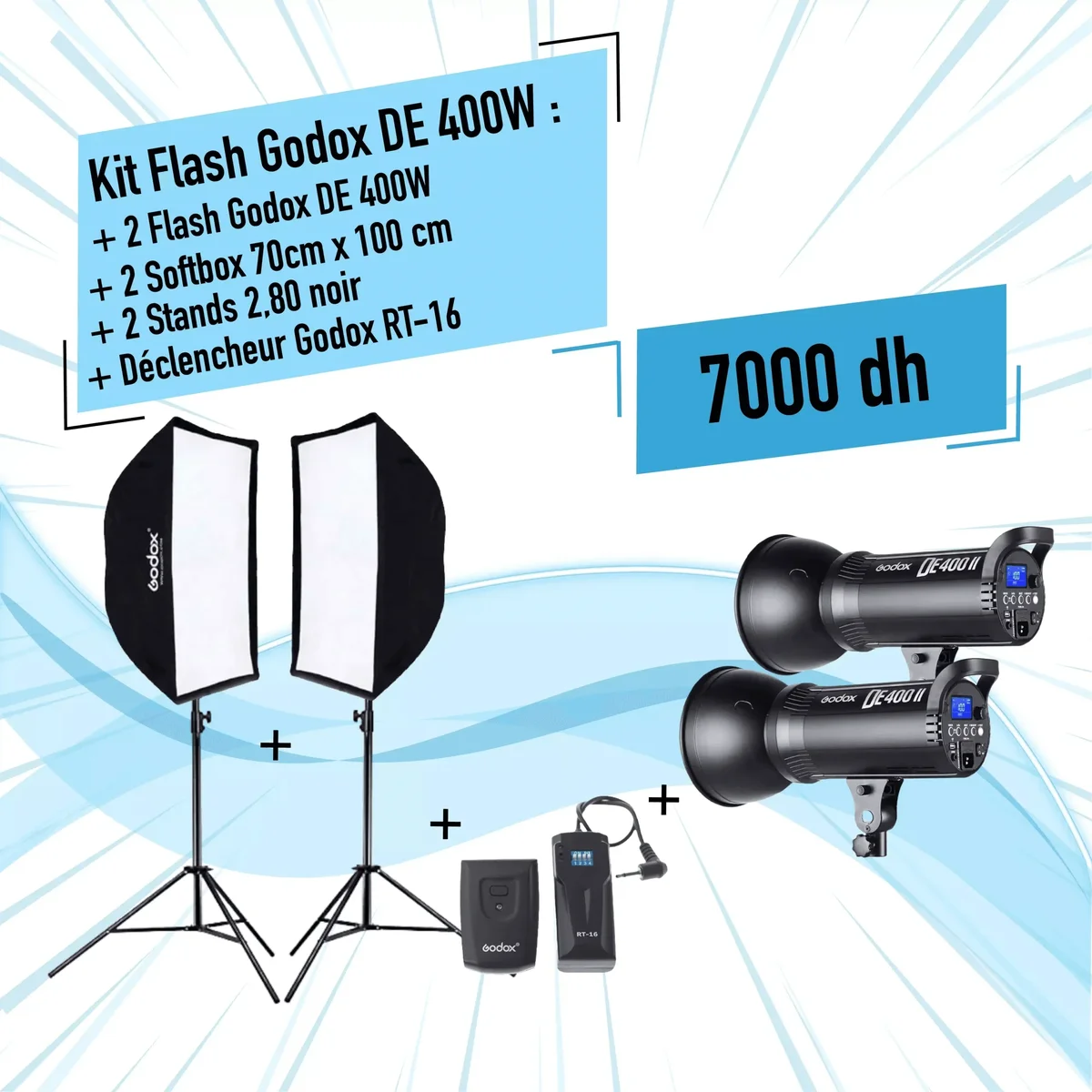 Kit Flash Godox DE400W II - Saymon Shop