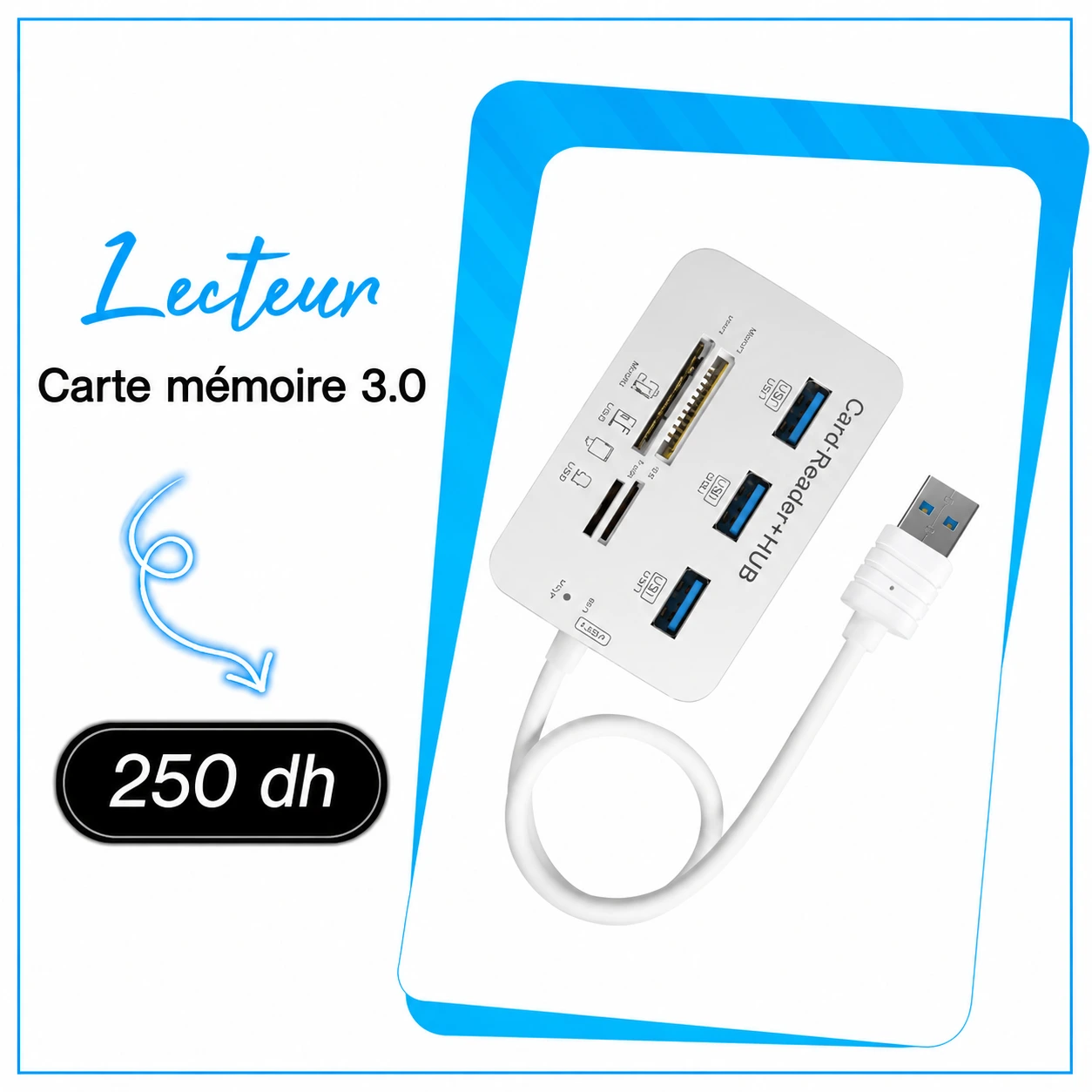 Lecteur carte mémoire 3.0 - Saymon Shop