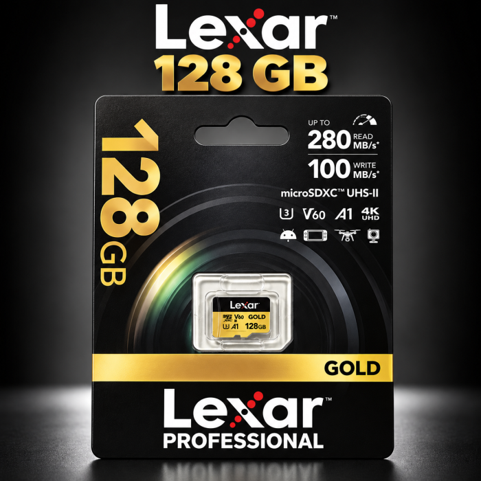 Lexar Professional Gold 128GB microSDXC UHS-II - Saymon Shop