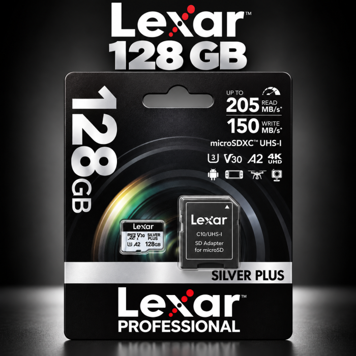 Lexar Professional Silver Plus 128GB microSDXC - Saymon Shop