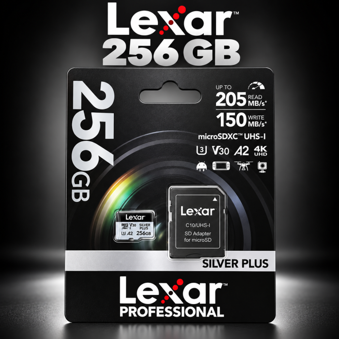 Lexar Professional Silver Plus 256GB microSDXC - Saymon Shop