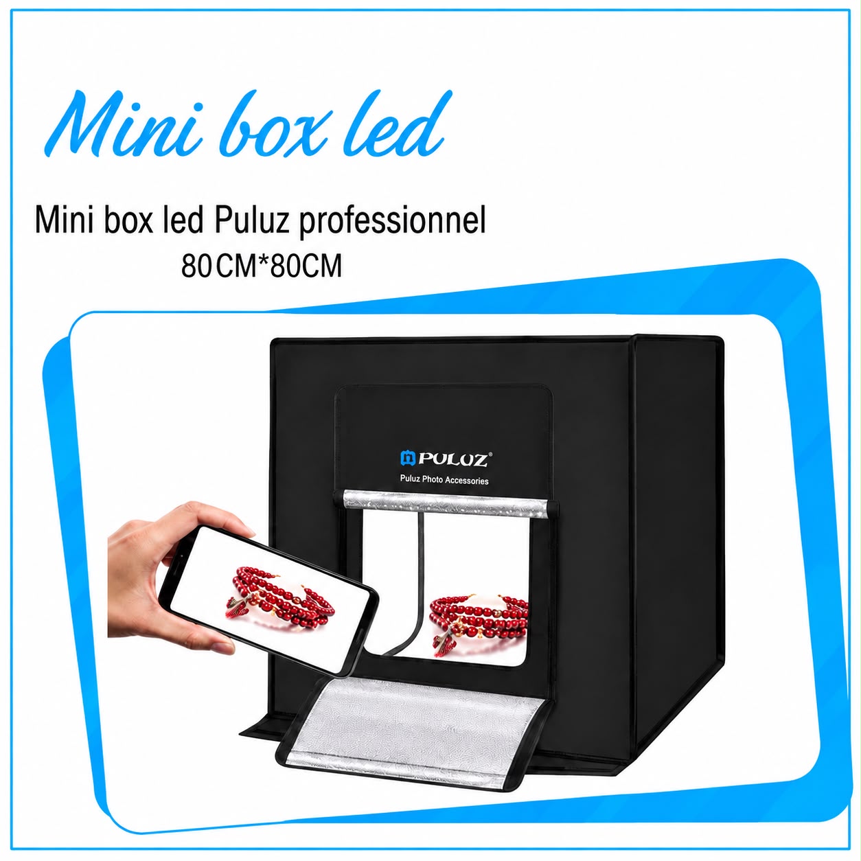 Mini Box LED Puluz Professionnel 80cm x 80cm - Saymon Shop