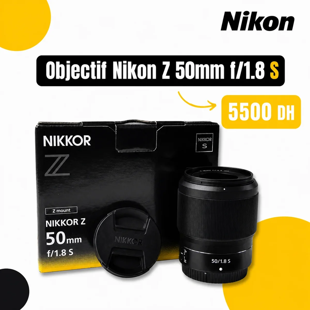 Objectif Nikon Z 50mm f/1.8 S - Saymon Shop