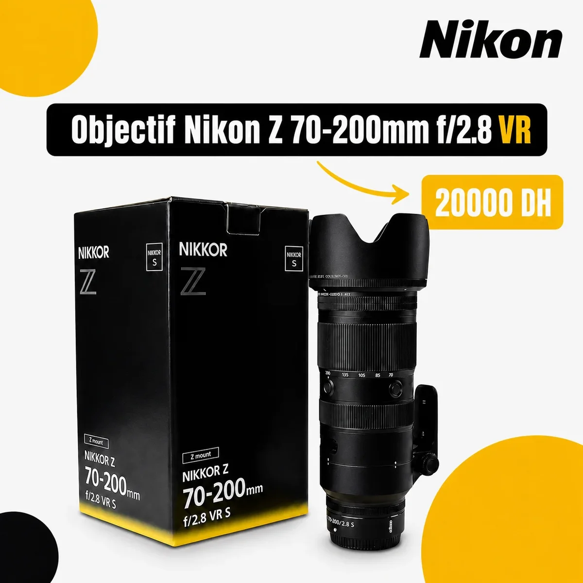 Objectif Nikon Z 70-200mm f/2.8 VR - Saymon Shop