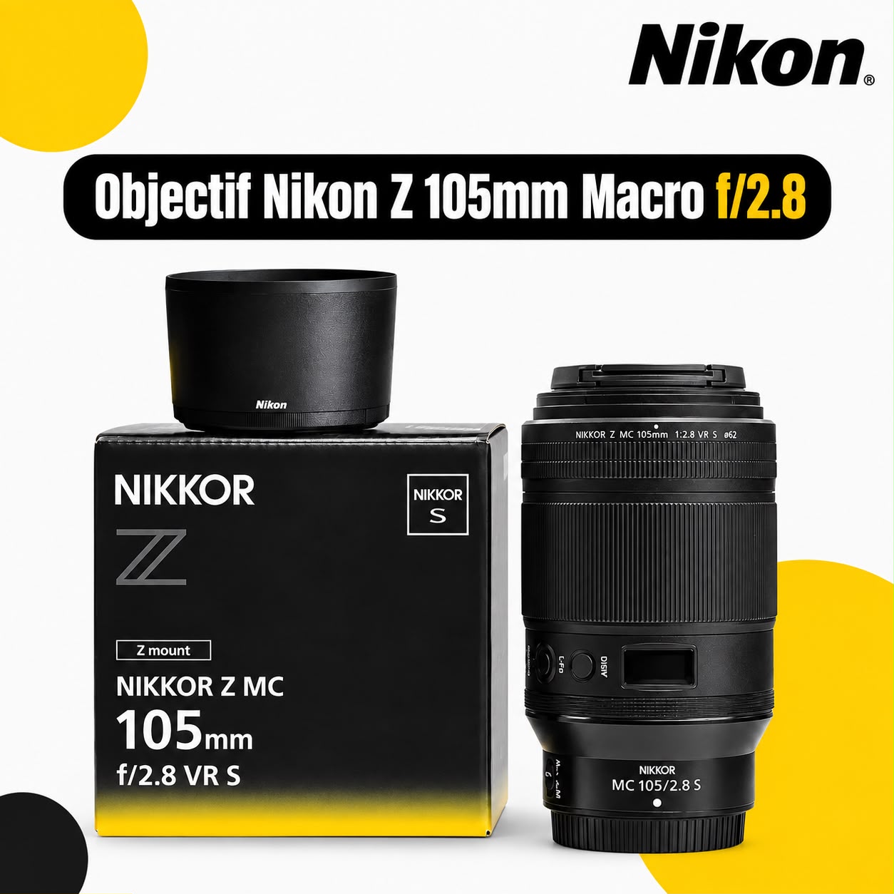 Objectif Nikon Z105mm Macro f/2.8 - Saymon Shop