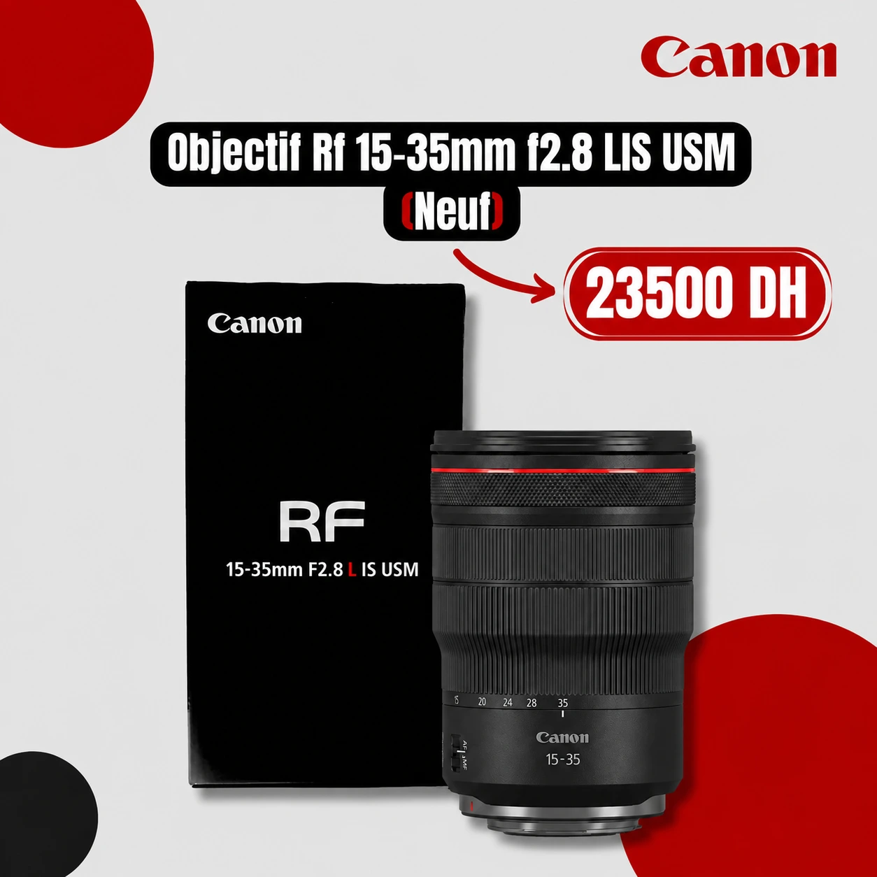 Objectif RF 15-35mm f/2.8 L IS USM (Neuf) - Saymon Shop