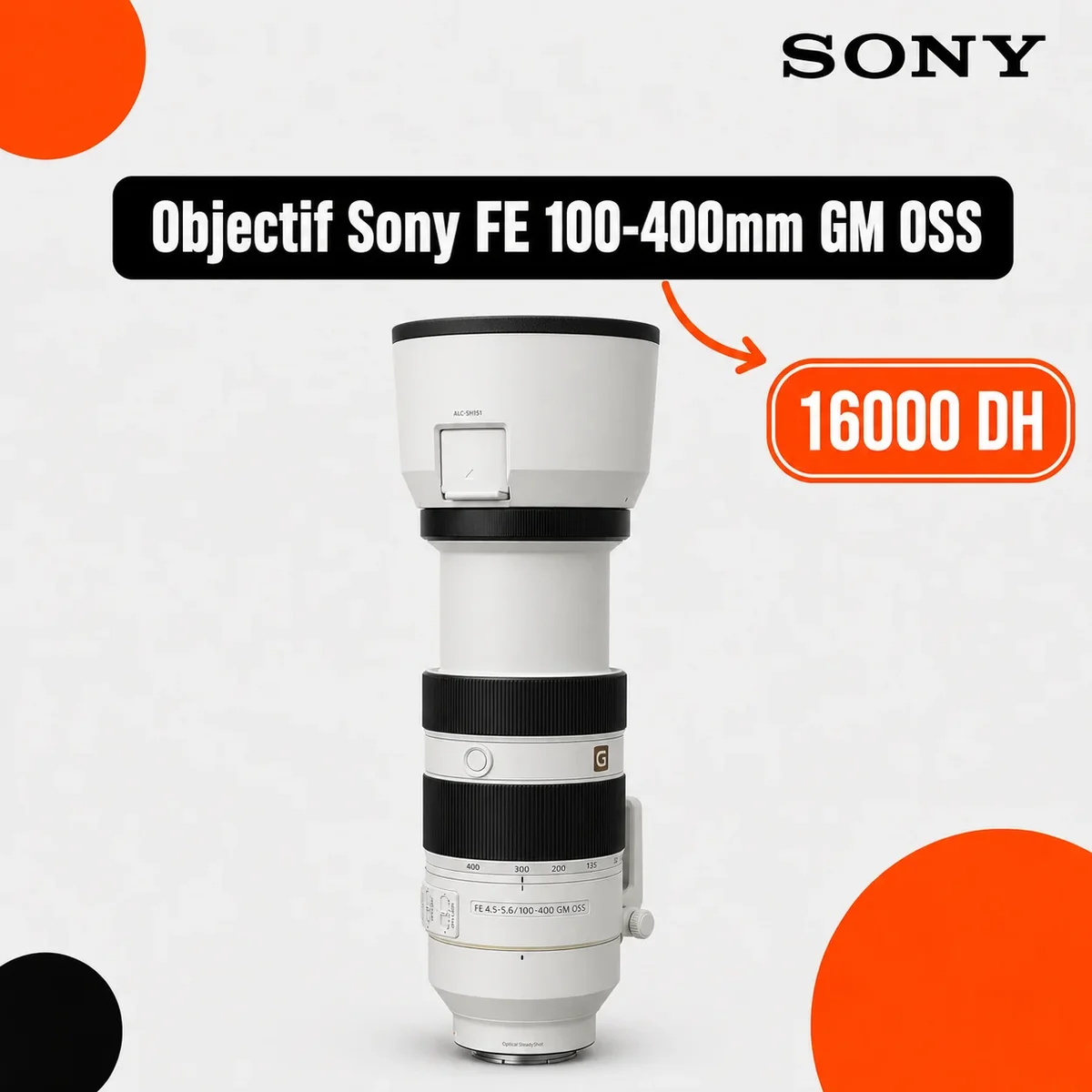 Objectif Sony FE 100-400mm GM OSS - Saymon Shop