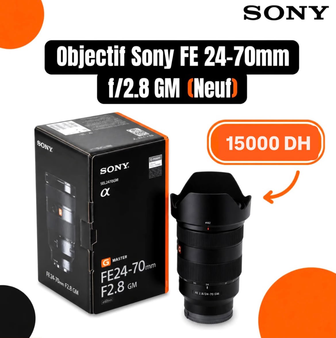 Objectif Sony FE 24-70mm f/2.8 GM(Neuf) - Saymon Shop