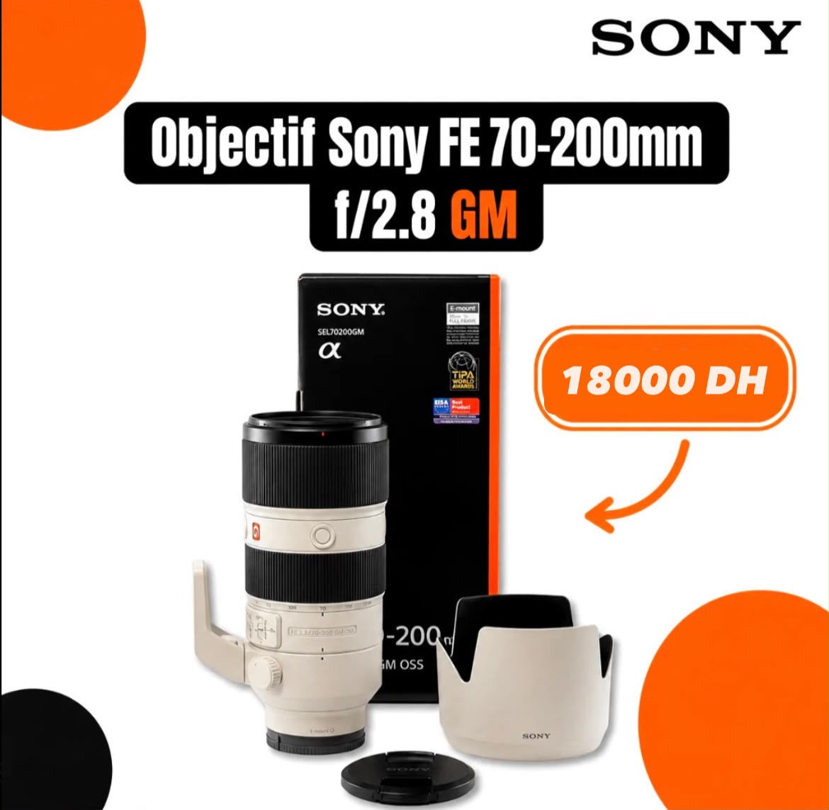 Objectif Sony FE 70-200mm f/2.8 GM - Saymon Shop