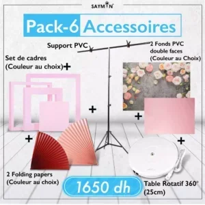 Pack 6 : Accessoires pour Shooting des Produits - Saymon Shop