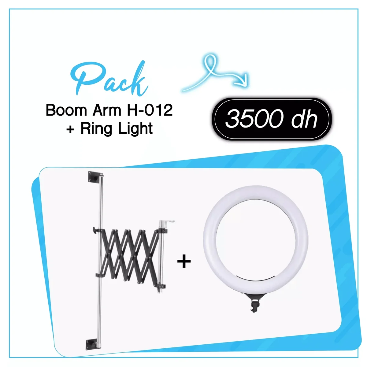 Pack Boom Arm H-012 + Ring Light Jmary - Saymon Shop