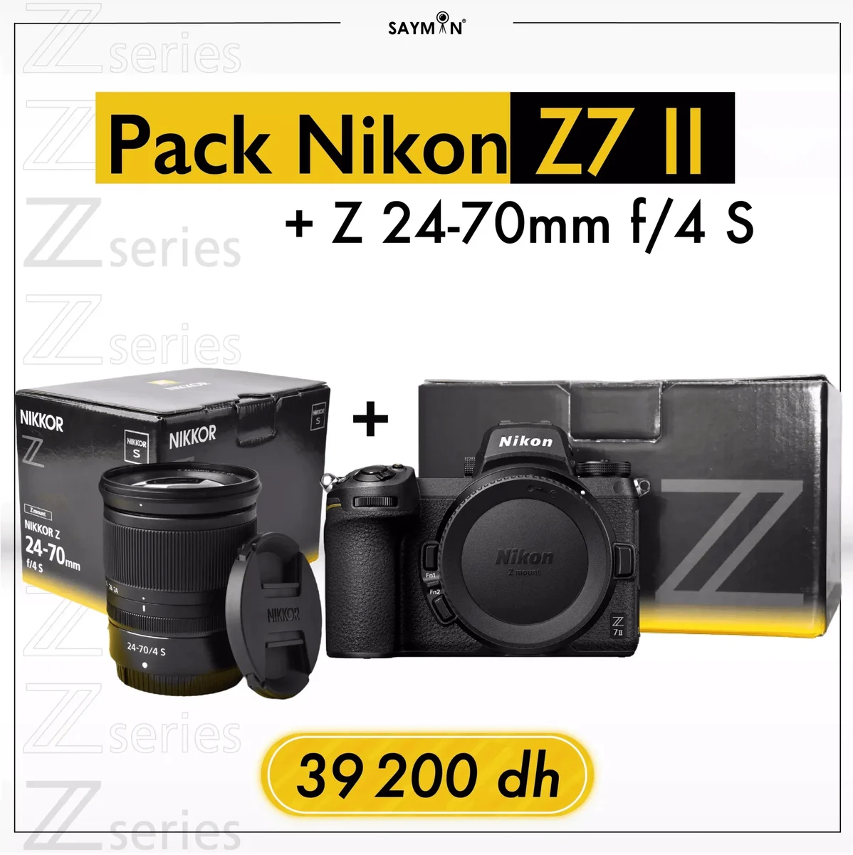 Pack Nikon Z7 II + Z 24-70mm f/4 S - Saymon Shop