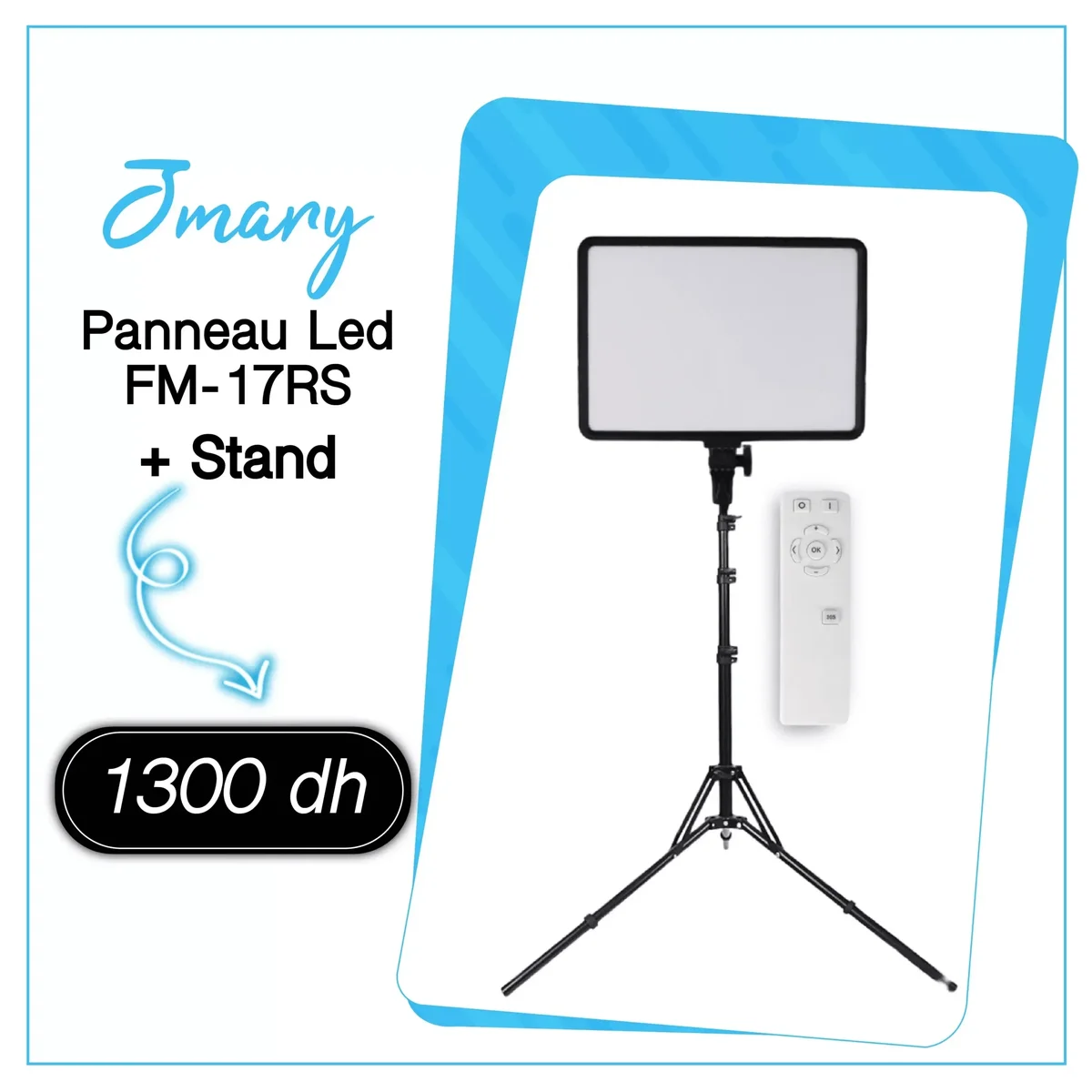 Panneau Led Jmary FM-17RS + Stand - Saymon Shop