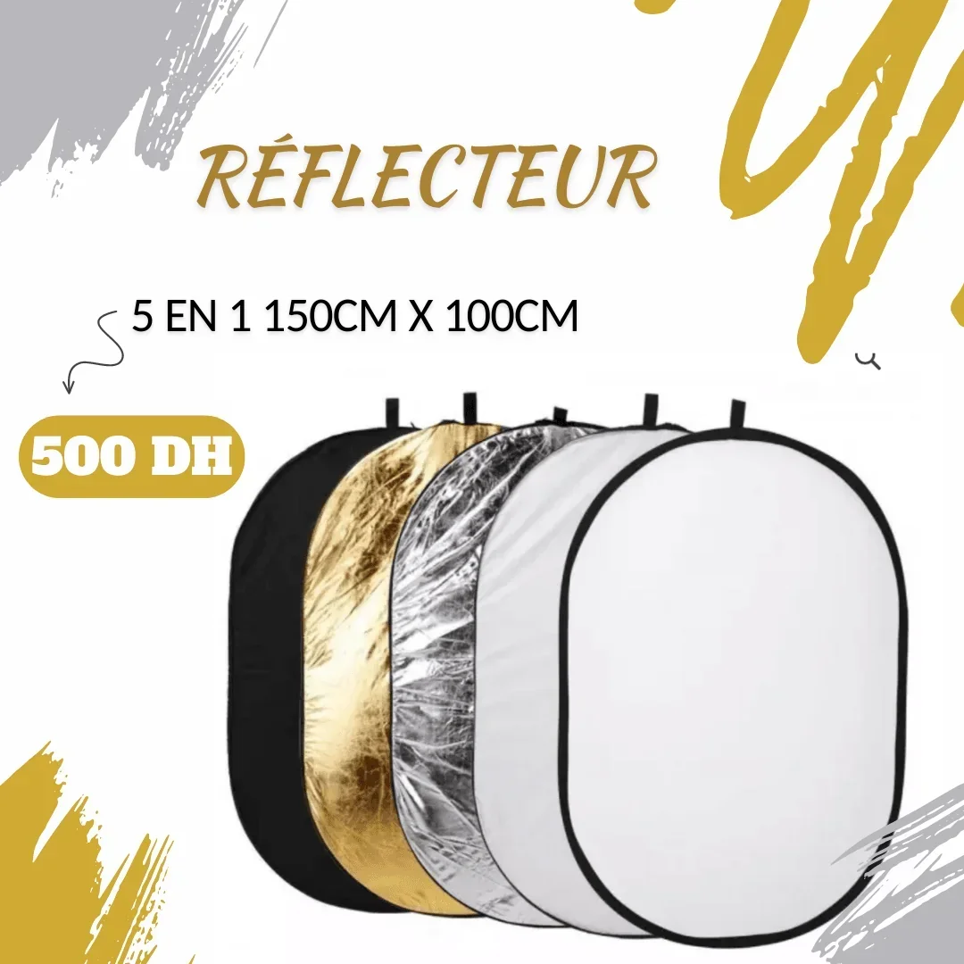 Reflecteur 5 en 1 150cm x 100cm - Saymon Shop