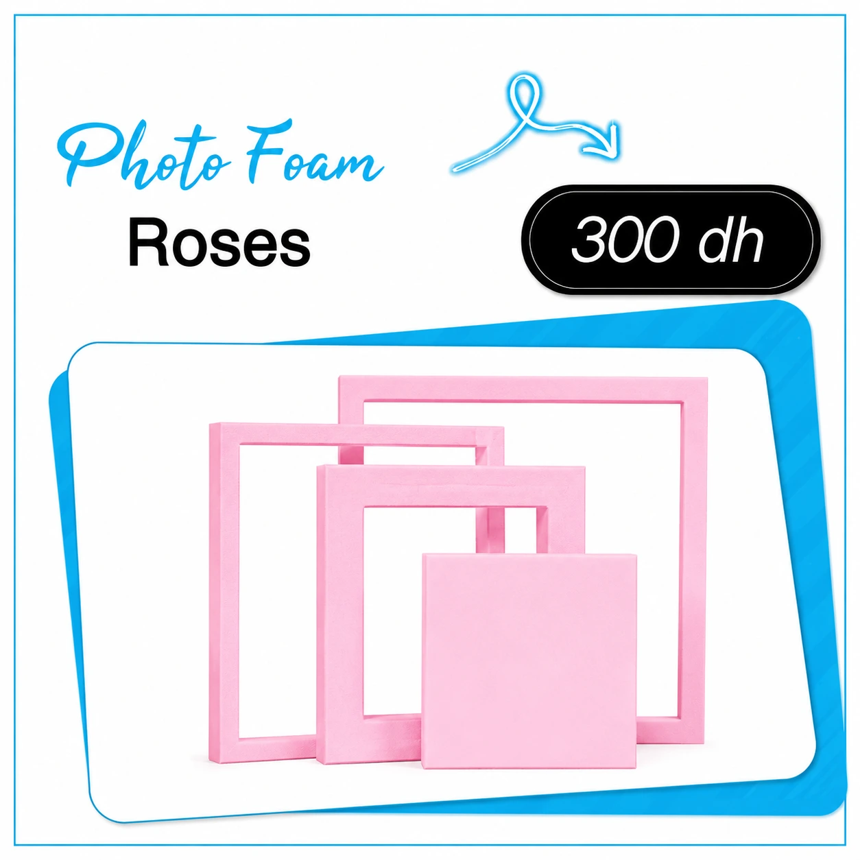 Set de cadre foam Rose pour Shooting - Saymon Shop