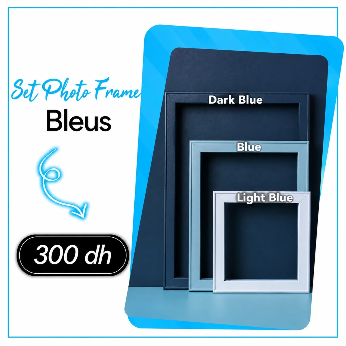 Set de cadres Bleu pour Shooting - Saymon Shop