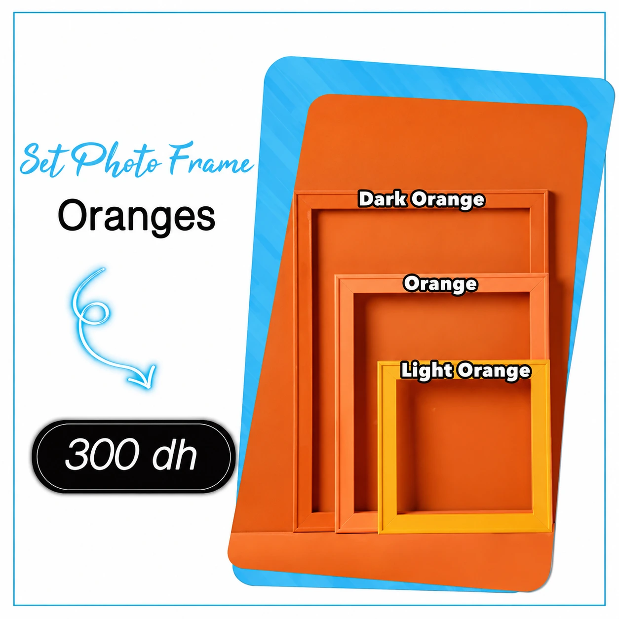 Set de cadres Orange pour Shooting - Saymon Shop