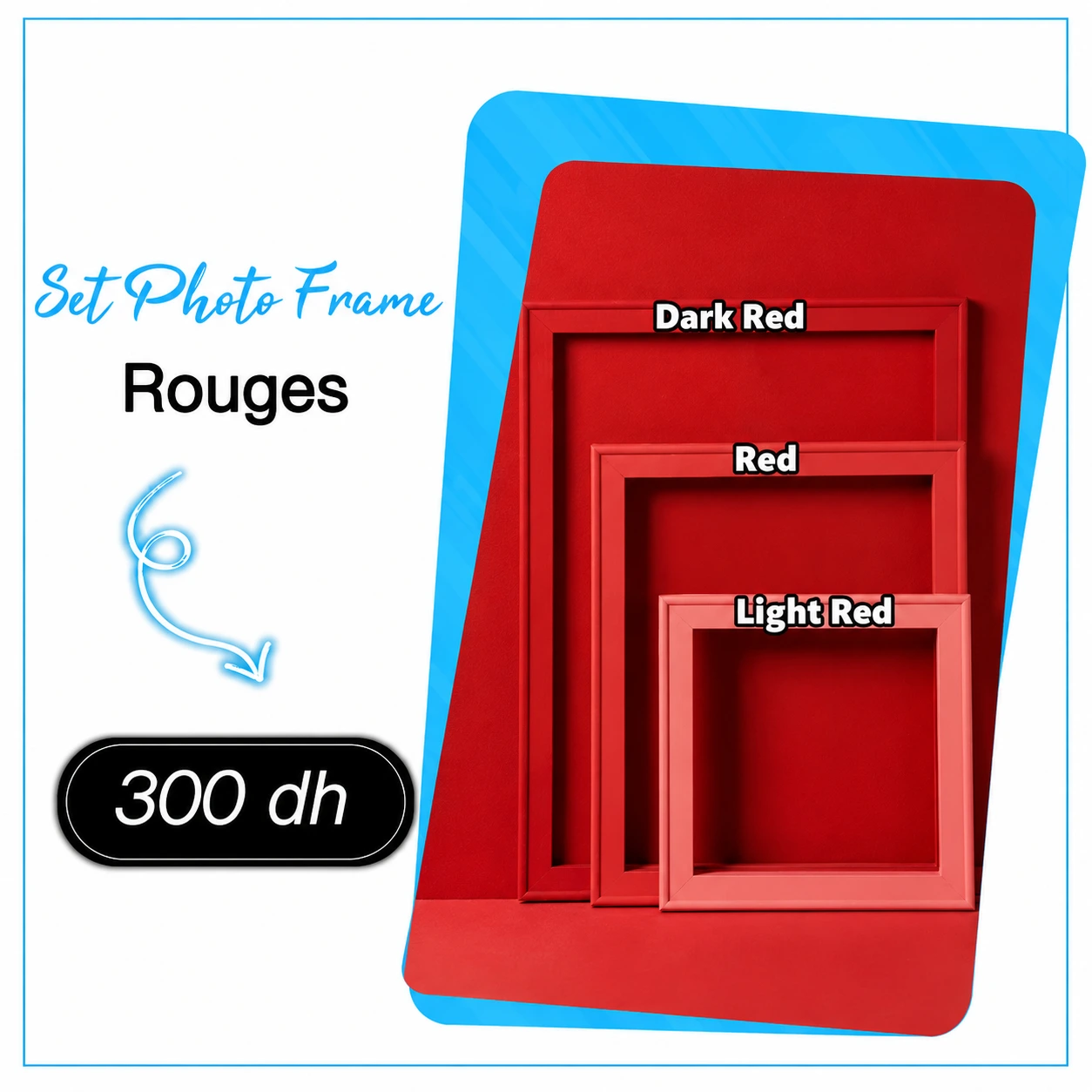 Set de cadres Rouge pour Shooting - Saymon Shop