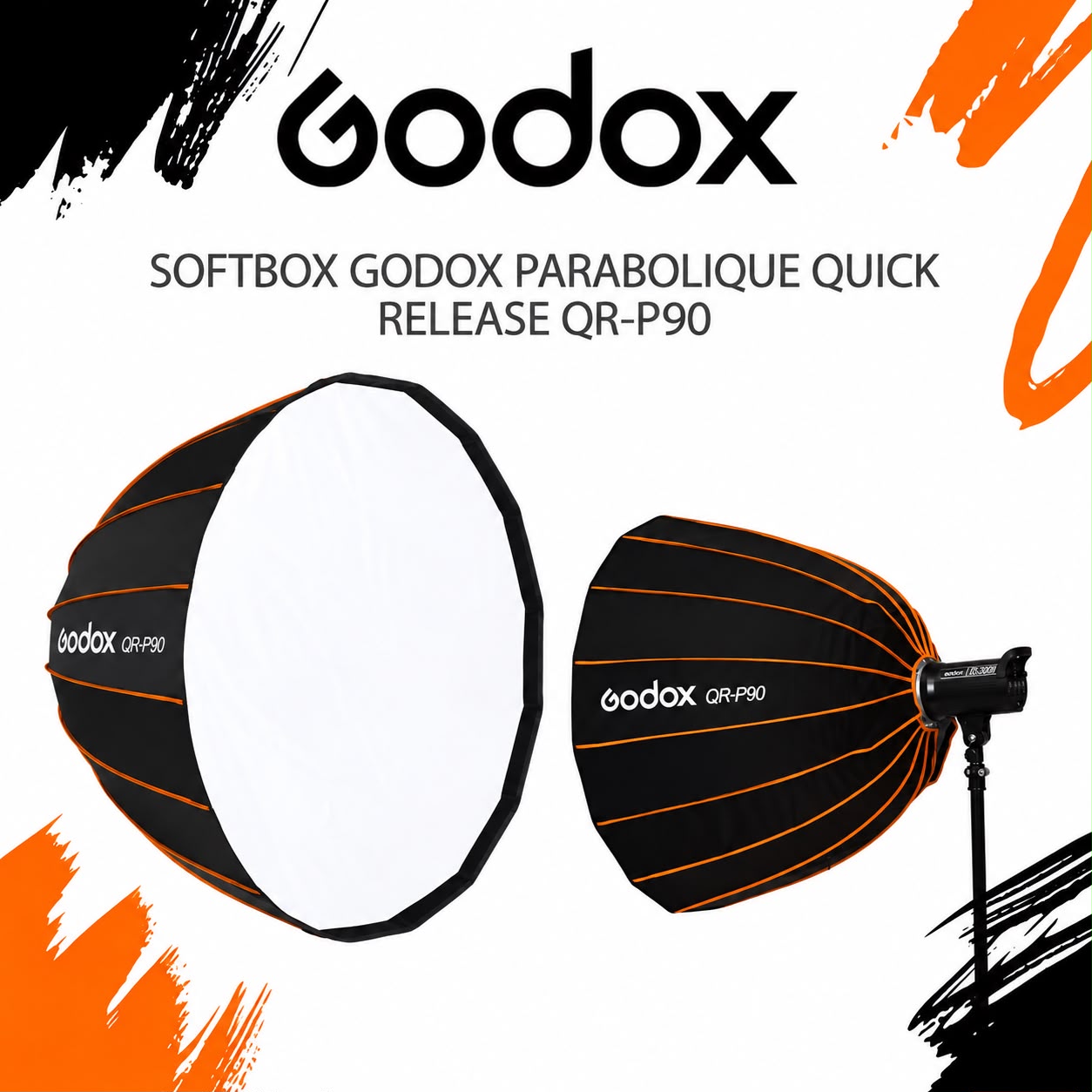 Softbox Godox Parabolique Quick Release QR-P90 - Saymon Shop