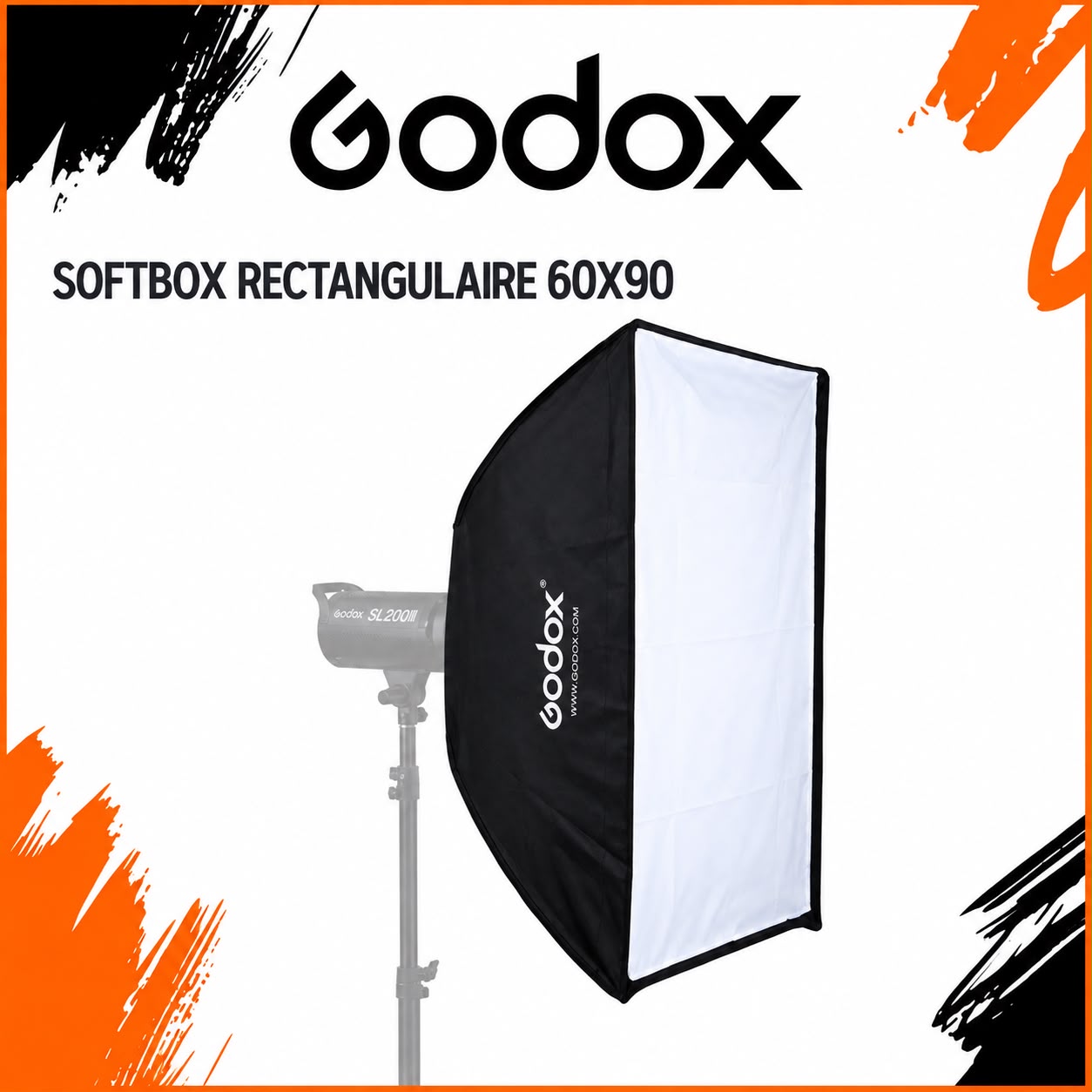 Softbox Godox rectangulaire 60×90 - Saymon Shop